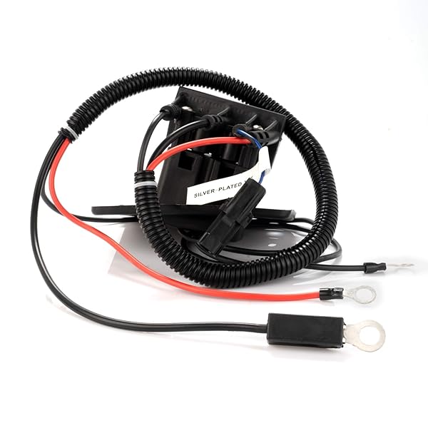 Roykaw Roykaw Golf Cart 48 Volts Charger Receptacle Delta-Q Socket with Wires for EZGO RXV TXT 2008-Up and 2Five 2010-Up Electric Golf Cart - View 3 of 7