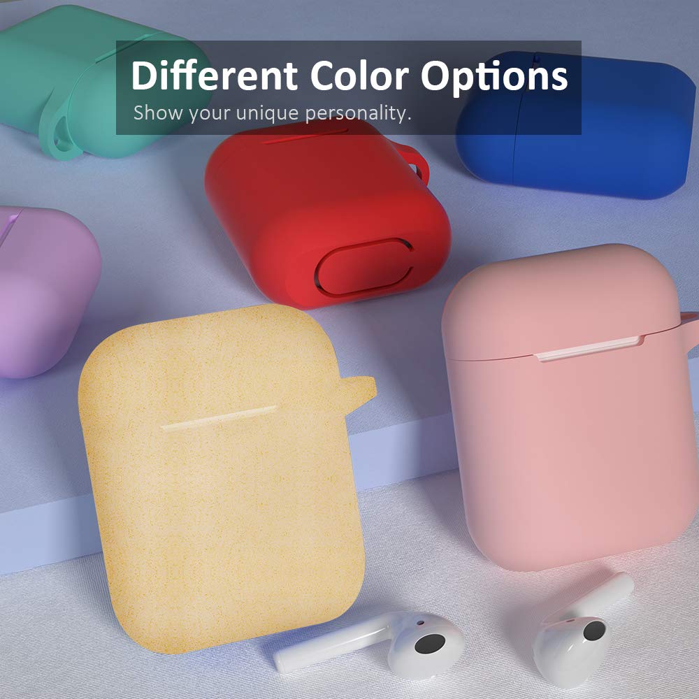 SATLITOG SATLITOG Glitter Gold Silicone Case for Apple AirPods 1 and 2 Wireless and Wired Charging Case with Front LED Visibility - View 7 of 7