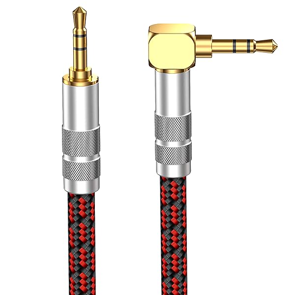 Primeda Primeda Aux Cord Audiophile Stereo Audio Cable 3.5mm Unbreakable for iPhones iPads Headphones Smartphones Cars MP3 Players 2.5 Feet - View 2 of 8