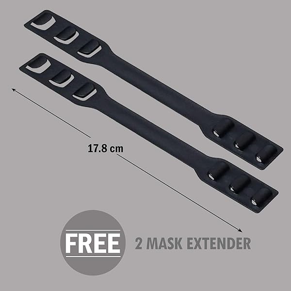 CYBERTECH Portable Mask Storage Box 2 Pack Dustproof Organizer Easy Carry Case with Bonus Adjustable Ear Strap Hooks White - View 3 of 9