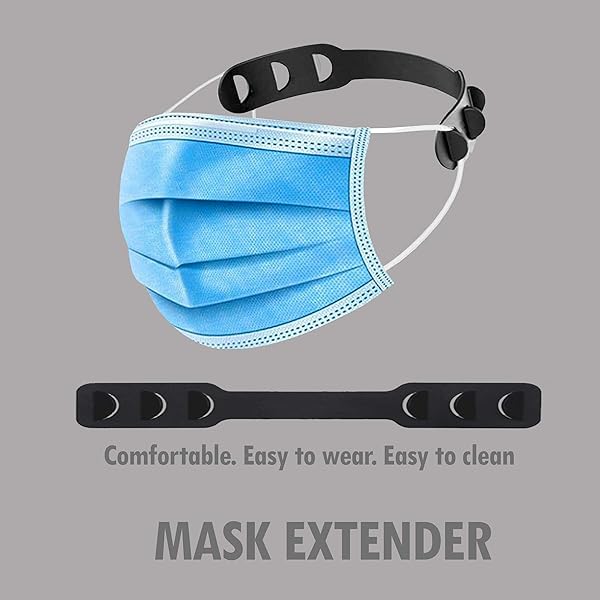 CYBERTECH Portable Mask Storage Box 2 Pack Dustproof Organizer Easy Carry Case with Bonus Adjustable Ear Strap Hooks White - View 8 of 9