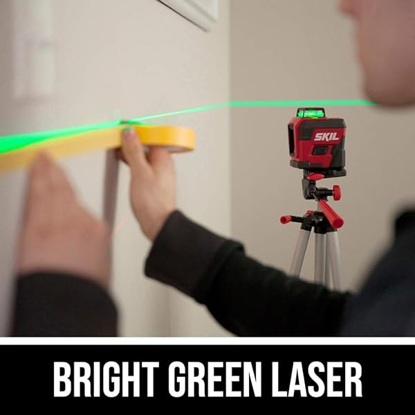 Skil SKIL 100ft Self Leveling Green Cross Line Laser with Rechargeable Battery Tripod and Bag LL9322G01 - View 5 of 8