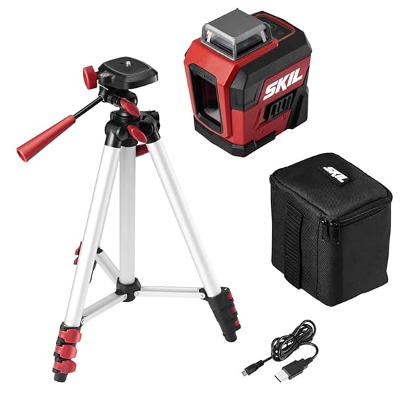 Skil SKIL 100ft Self Leveling Green Cross Line Laser with Rechargeable Battery Tripod and Bag LL9322G01 - View 8 of 8