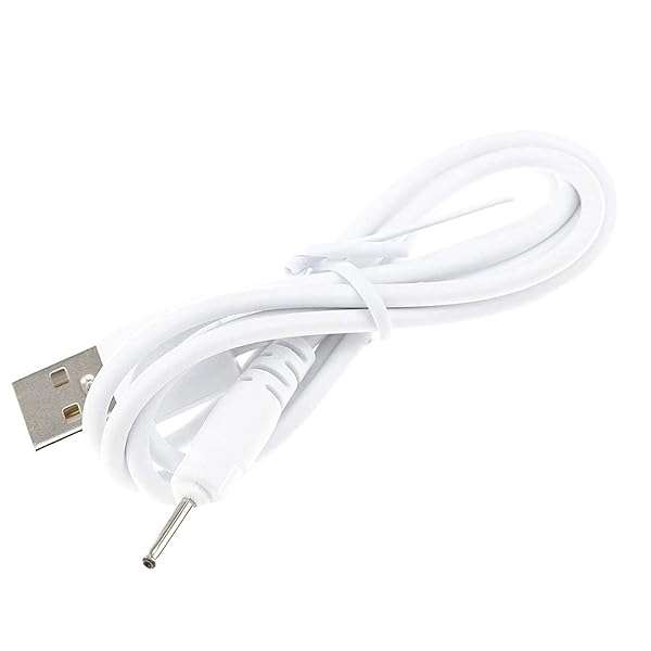 TenCloud TenCloud 100CM USB Charger Cable for Beats Solo HD505 - 2.0mm Jack Replacement Power Cord (White) - View 2 of 6