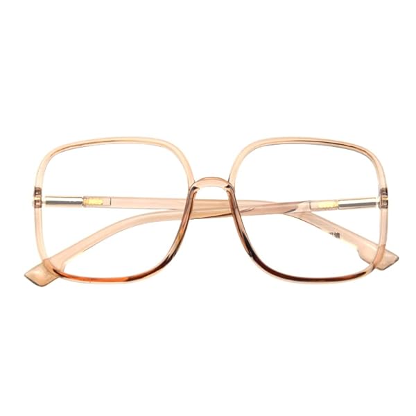 Shiratori Shiratori Women's Retro Blue Light Blocking Glasses Big Frame Nerd Eyeglasses Anti Blue Ray for Computer and Gaming - View 4 of 7