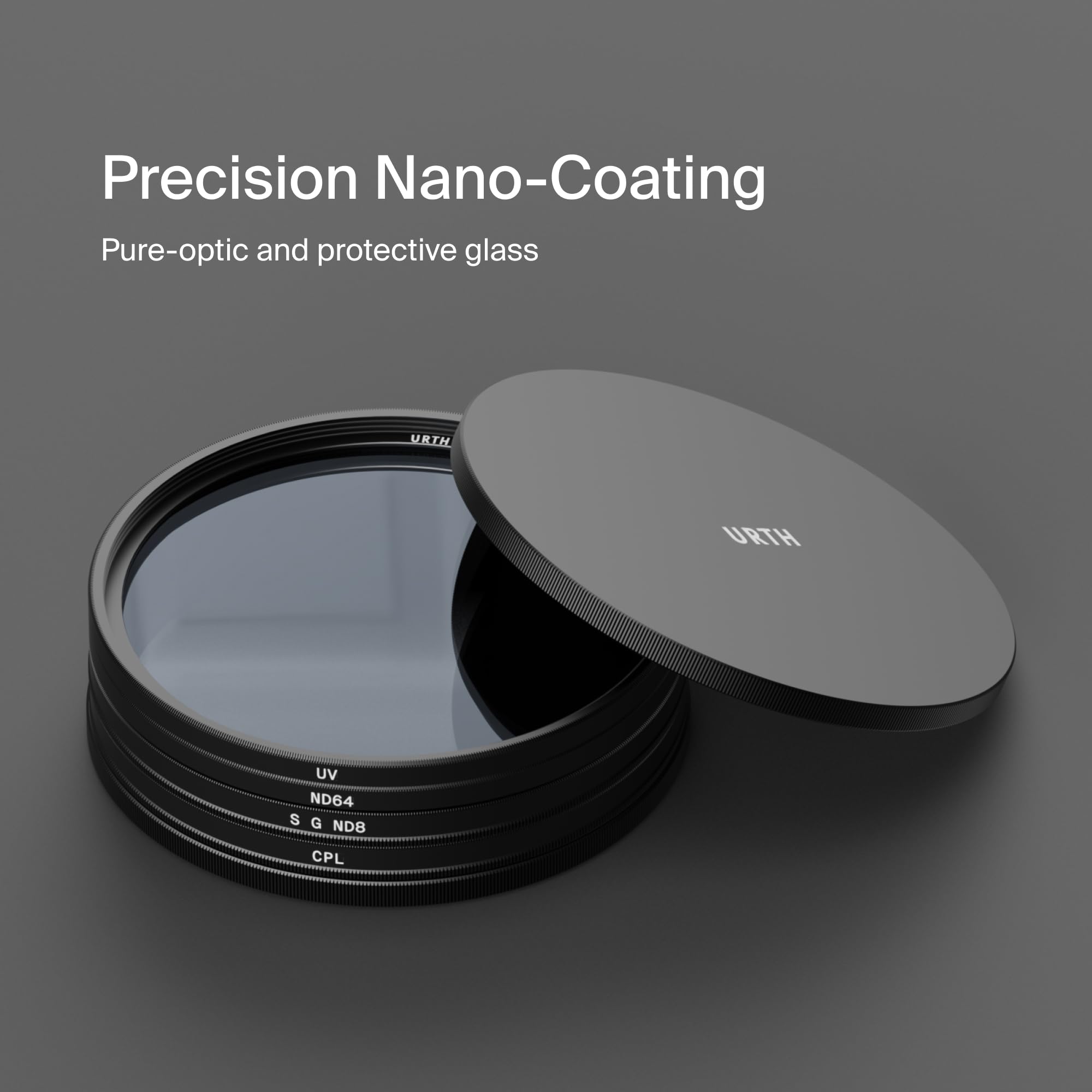 Urth 72mm 4-in-1 Lens Filter Kit UV CPL ND64 Soft Grad ND8 Multi-Coated Optical Glass Ultra-Slim Camera Lens Filters - View 3 of 9