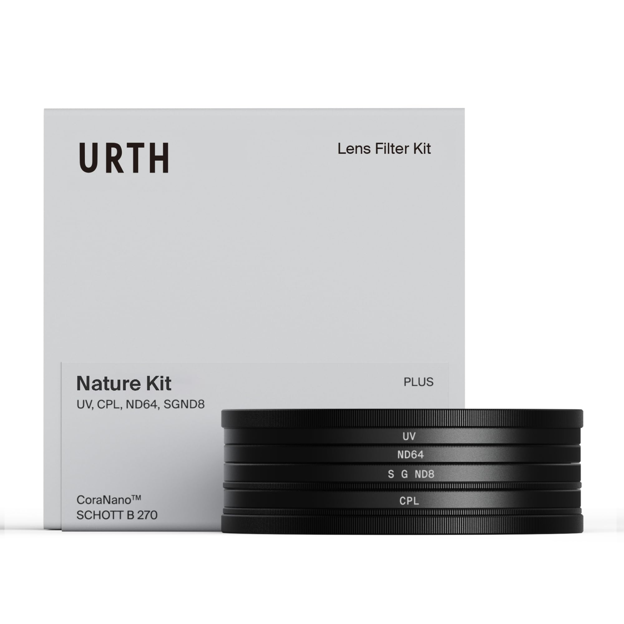 Urth 72mm 4-in-1 Lens Filter Kit UV CPL ND64 Soft Grad ND8 Multi-Coated Optical Glass Ultra-Slim Camera Lens Filters