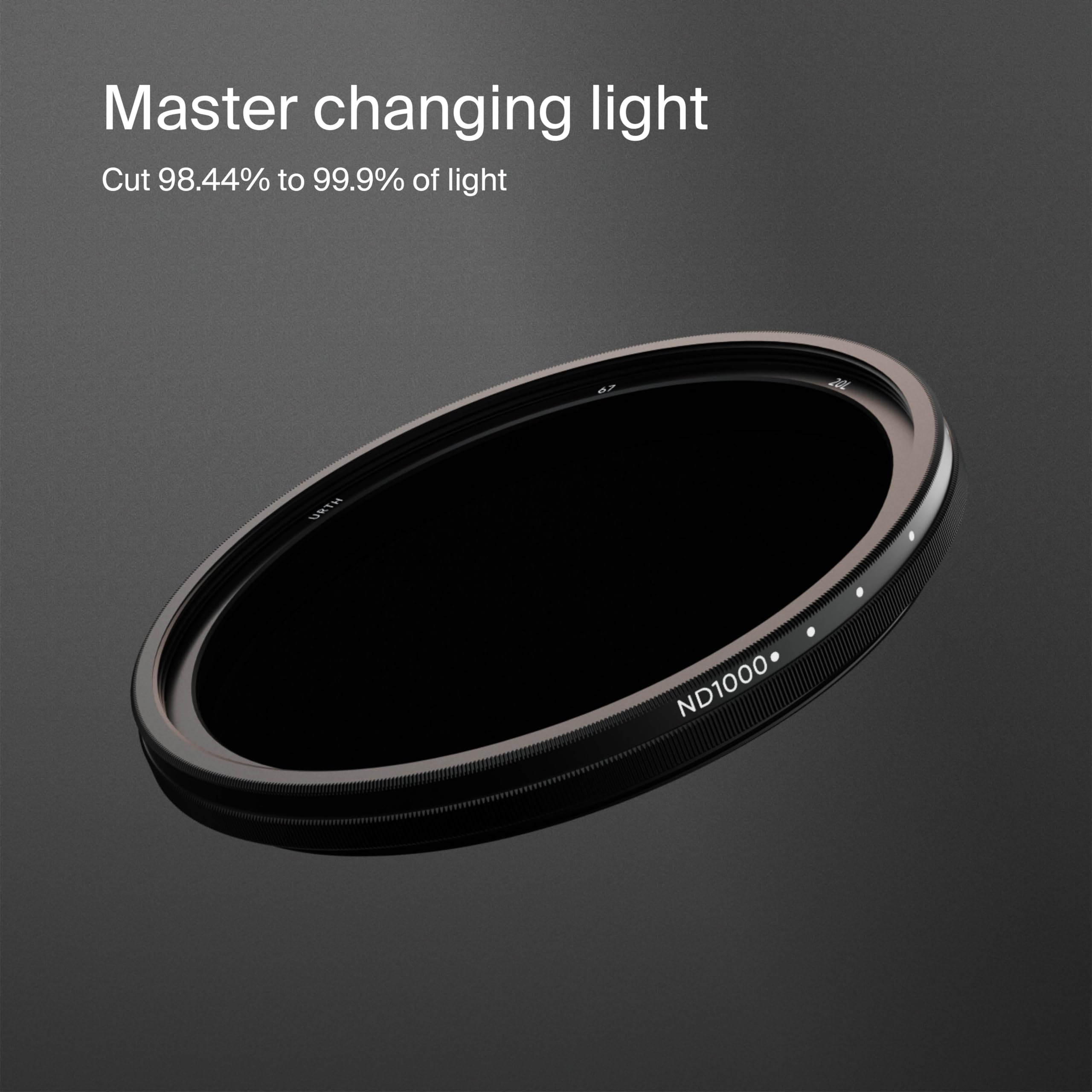 Urth Urth 95mm ND64-1000 Variable ND Lens Filter Ultra Slim 20 Layer Nano Coated Neutral Density Filter for Cameras 6-10 Stop Range - View 3 of 8