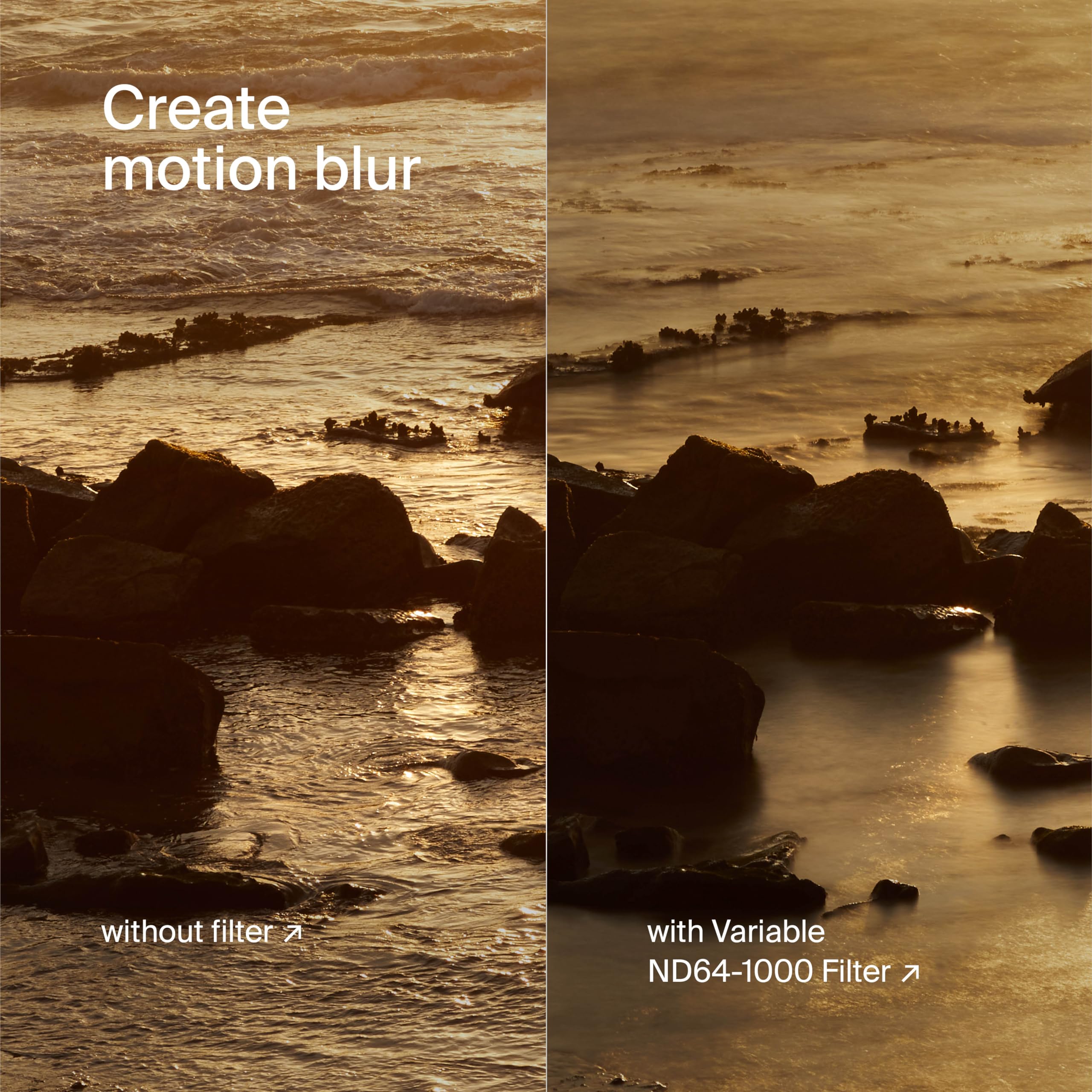 Urth Urth 95mm ND64-1000 Variable ND Lens Filter Ultra Slim 20 Layer Nano Coated Neutral Density Filter for Cameras 6-10 Stop Range - View 7 of 8