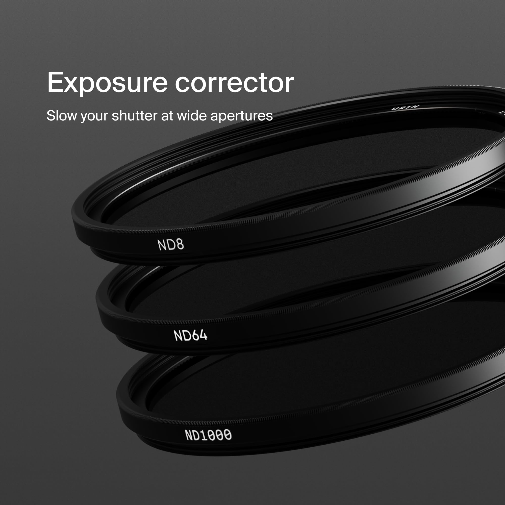 Urth Urth 95mm 3-in-1 Lens Filter Kit: ND8, ND64, ND1000 - Ultra-Slim, 20-Layer Nano-Coated Camera Filters - View 4 of 9