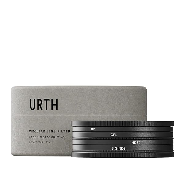 Urth 77mm 4-in-1 Lens Filter Kit (Plus+) Â— UV, Circular Polarizing (CPL), Neutral Density ND64, Soft Grad ND8, Multi-Coated Optical Glass, Ultra-Slim Camera Lens Filters