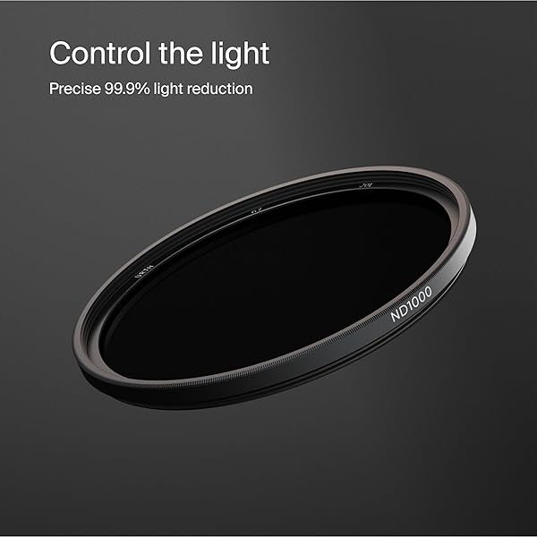Urth Urth 58mm ND1000 10 Stop Lens Filter 20 Layer Nano Coated Ultra Slim Neutral Density Camera Exposure Filter - View 4 of 9