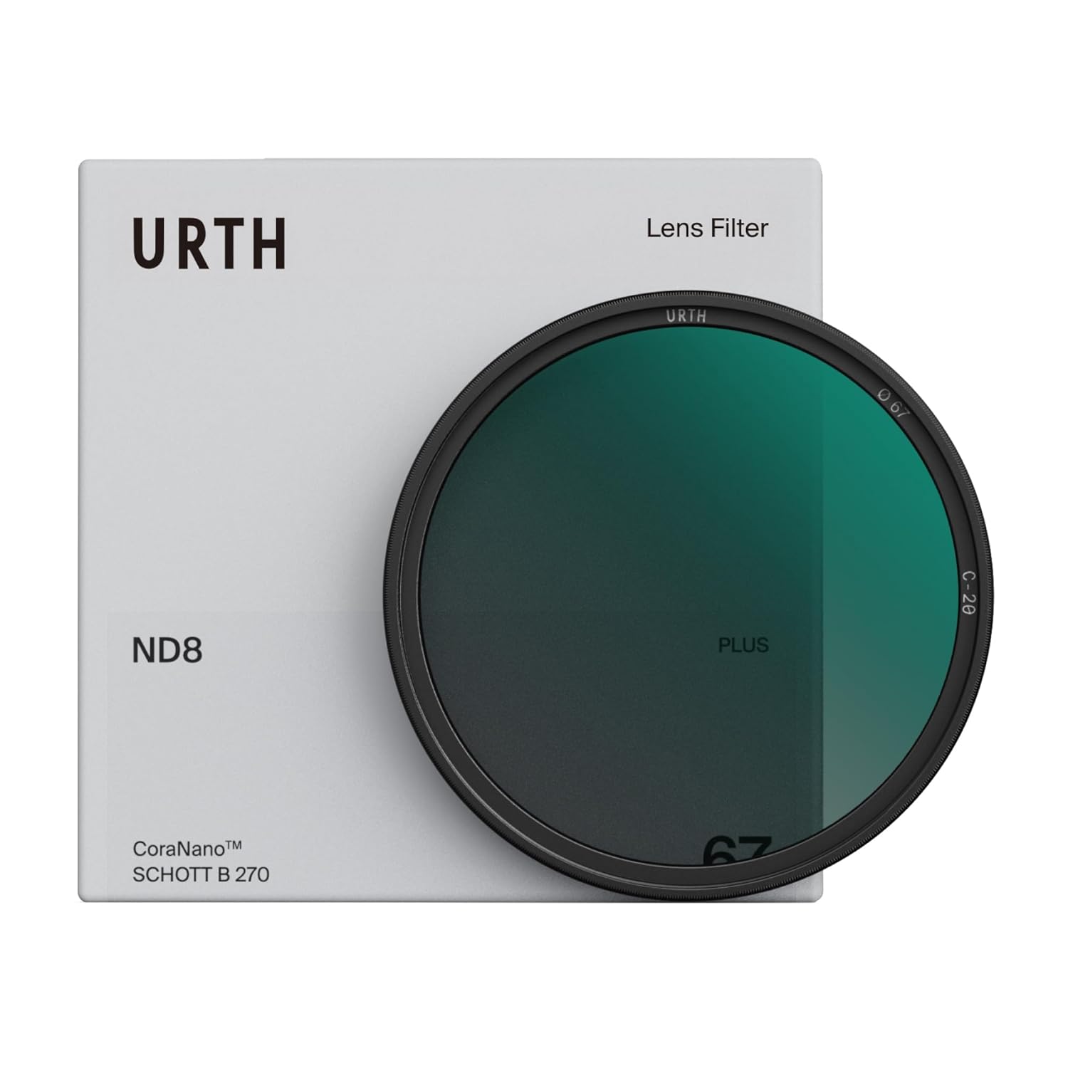 Urth 82mm ND8 3 Stop Lens Filter 20 Layer Nano Coated Ultra Slim Neutral Density Camera Exposure Filter