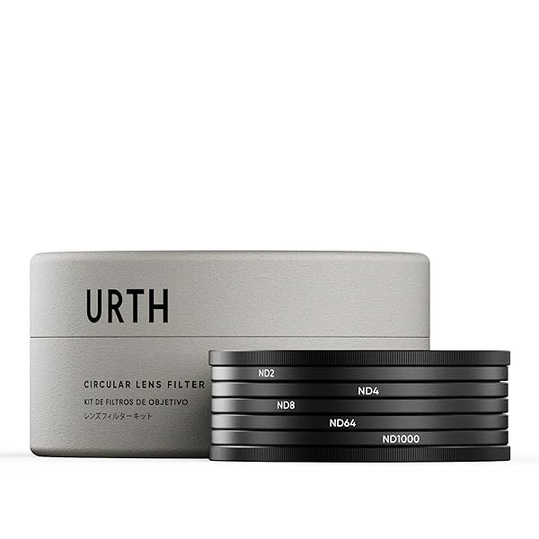 Urth 67mm 5-in-1 Lens Filter Kit: ND2, ND4, ND8, ND64, ND1000 - Ultra-Slim, Nano-Coated Camera Filters