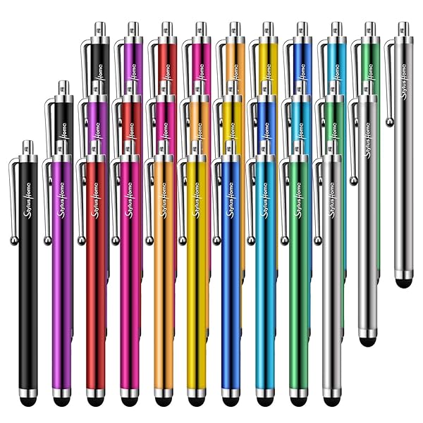 STYLUSHOME StylusHome 30 Pack Universal Stylus Pens for Touch Screens Compatible with iPad iPhone Tablets Samsung Galaxy and All Touch Screen Devices