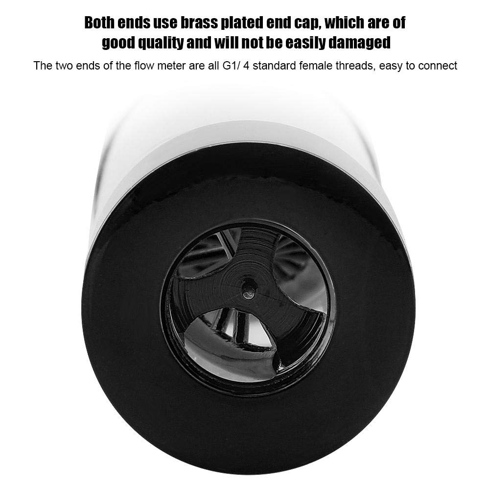 S erounder Water Cooling Meter Indicator G1/4 for PC - Black Replacement for Efficient Cooling System - View 5 of 9