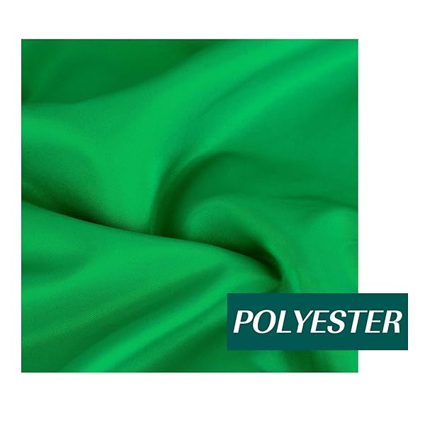 EMART EMART 5x7ft Green Screen Backdrop - Wrinkle-Resistant Chroma Key Cloth for Zoom, Photoshoots & Live Streaming with 2 Spring Clamps - View 4 of 9