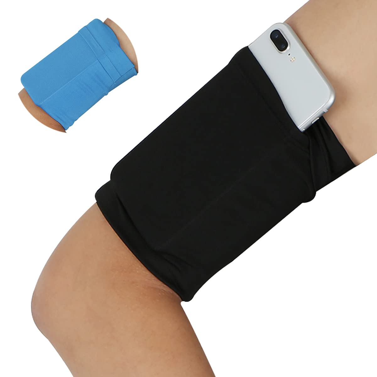 Small Fitness Cell Phone Armband Sleeve 2pcs for Running Workout Pouch for iPhone Android Samsung Galaxy