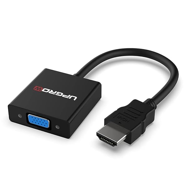 Upgrow UPGROW HDMI to VGA Adapter - Convert HDMI to VGA for PC, Laptop, Projector & More | Model UPGROWHMVF01