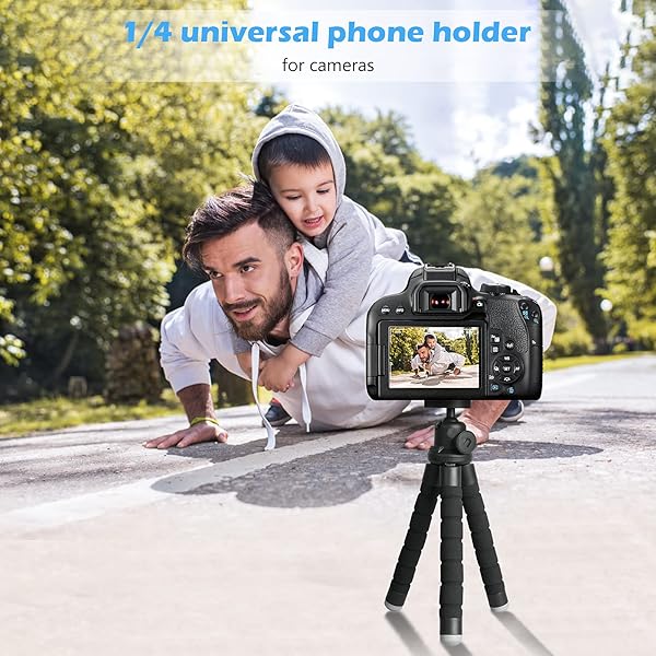 UBeesize Ubeesize Portable Phone Tripod with Wireless Remote - Flexible Stand for Video Recording - View 5 of 9