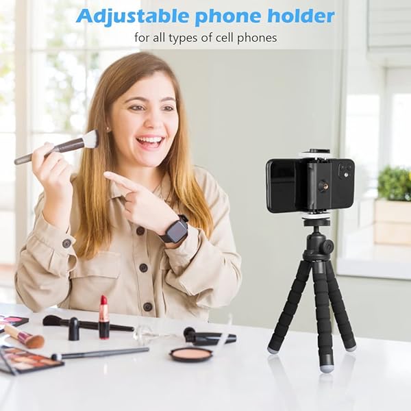 UBeesize Ubeesize Portable Phone Tripod with Wireless Remote - Flexible Stand for Video Recording - View 7 of 9