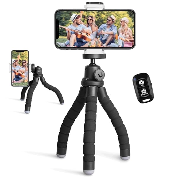 UBeesize Ubeesize Portable Phone Tripod with Wireless Remote - Flexible Stand for Video Recording - View 2 of 9