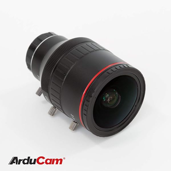 Arducam Arducam 2.8-12mm Varifocal C-Mount Lens for Raspberry Pi HQ Camera, with C-CS Adapter, Industrial Telephoto Lens - View 2 of 6