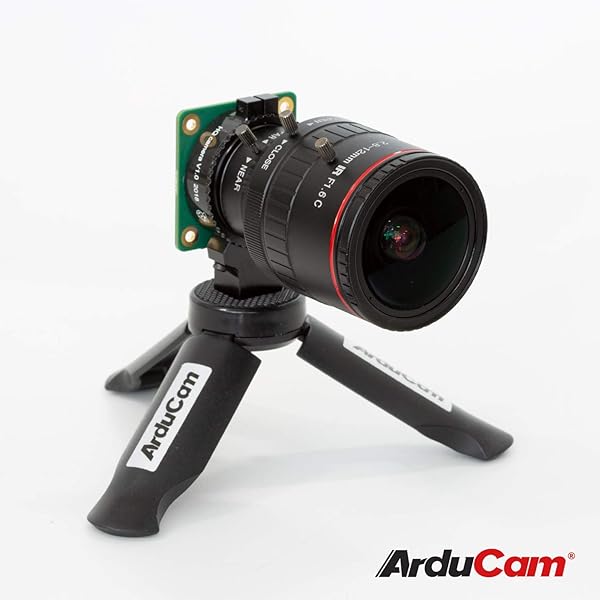 Arducam Arducam 2.8-12mm Varifocal C-Mount Lens for Raspberry Pi HQ Camera, with C-CS Adapter, Industrial Telephoto Lens - View 4 of 6