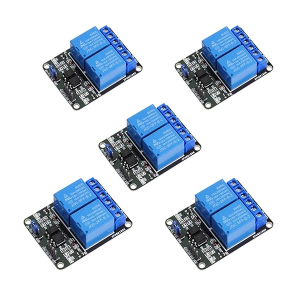 Geekstory Geekstory 5PCS 2 Channel 5V Relay Module 10A Optocoupler Low Level Trigger for Arduino MEGA 2560 STM32 Raspberry Pi