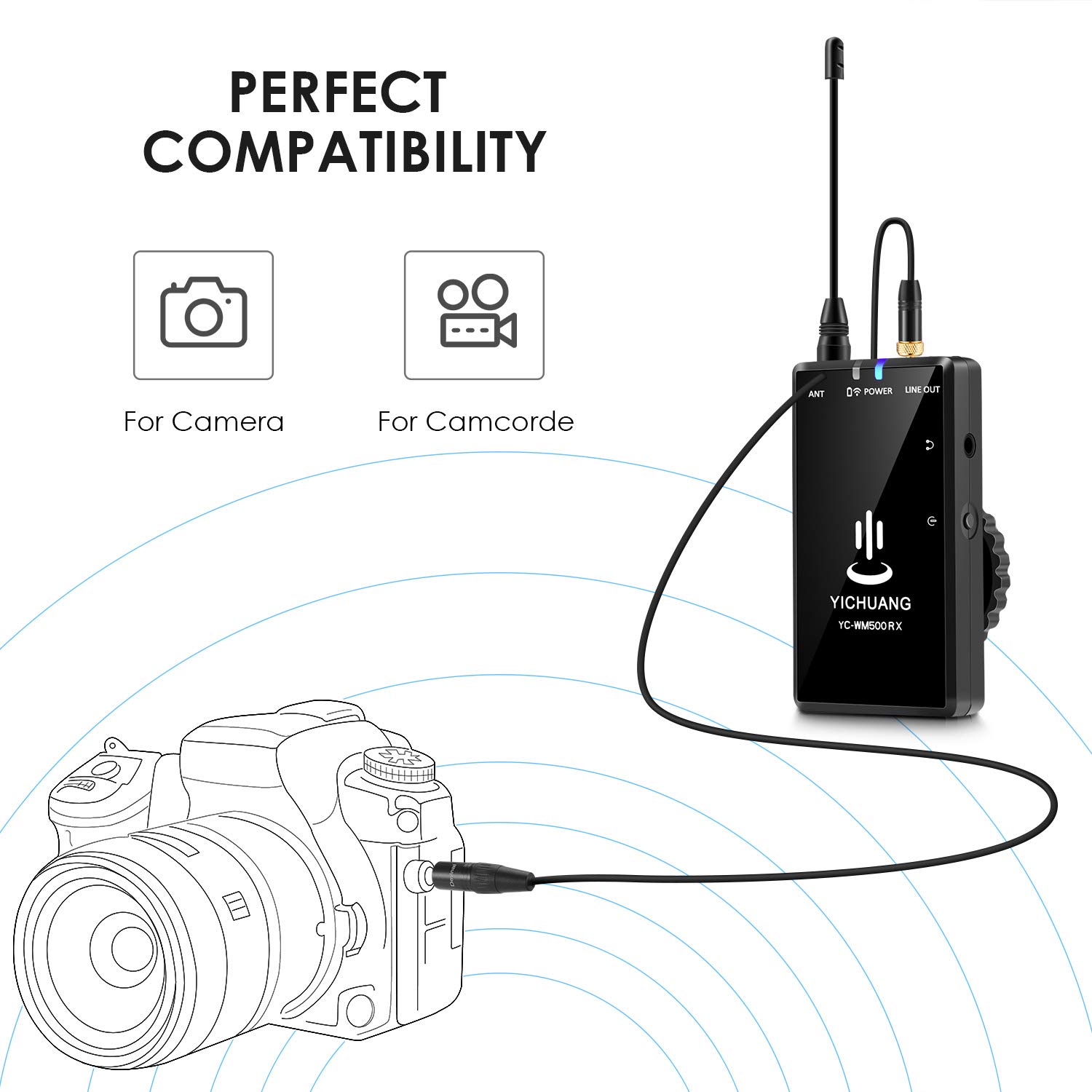 Devinal Devinal Replacement Locking 1/8 to XLR Male Output Cable for EK100 Saramonic UwMic Receivers and VmicLink5 Compatibility - View 2 of 4