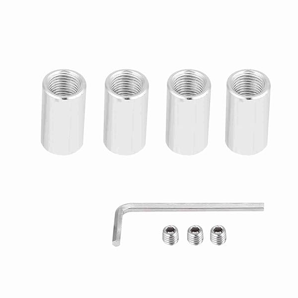 Qiilu Qiilu Adjustable Shift Extension Shifter Knob Stainless Steel Gear Shifter Extender Kit for Manual Shift Knob with Adapters - View 9 of 10