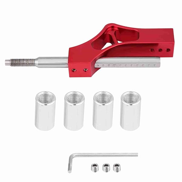 Qiilu Qiilu Adjustable Shift Extension Shifter Knob Stainless Steel Gear Shifter Extender Kit for Manual Shift Knob with Adapters - View 2 of 10