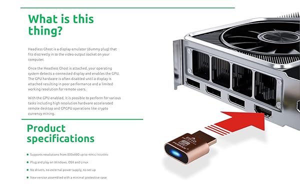 FUERAN FUERAN 4K HDMI Dummy Plug - Virtual Monitor Emulator for Windows, Mac, Linux | 6 Pack EDID Adapter Supports 4096x2160@60Hz - View 7 of 11