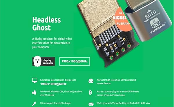 FUERAN FUERAN Dummy Plug HDMI Emulator - 1920x1080 @60Hz, 6-Pack for Headless Display Solutions - View 5 of 10