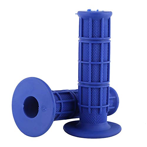 Universal Silicone Bike Grips 7/8 Inch 22mm Motorcycle Handlebar Grips for Scooters ATVs Dirt Bikes Blue