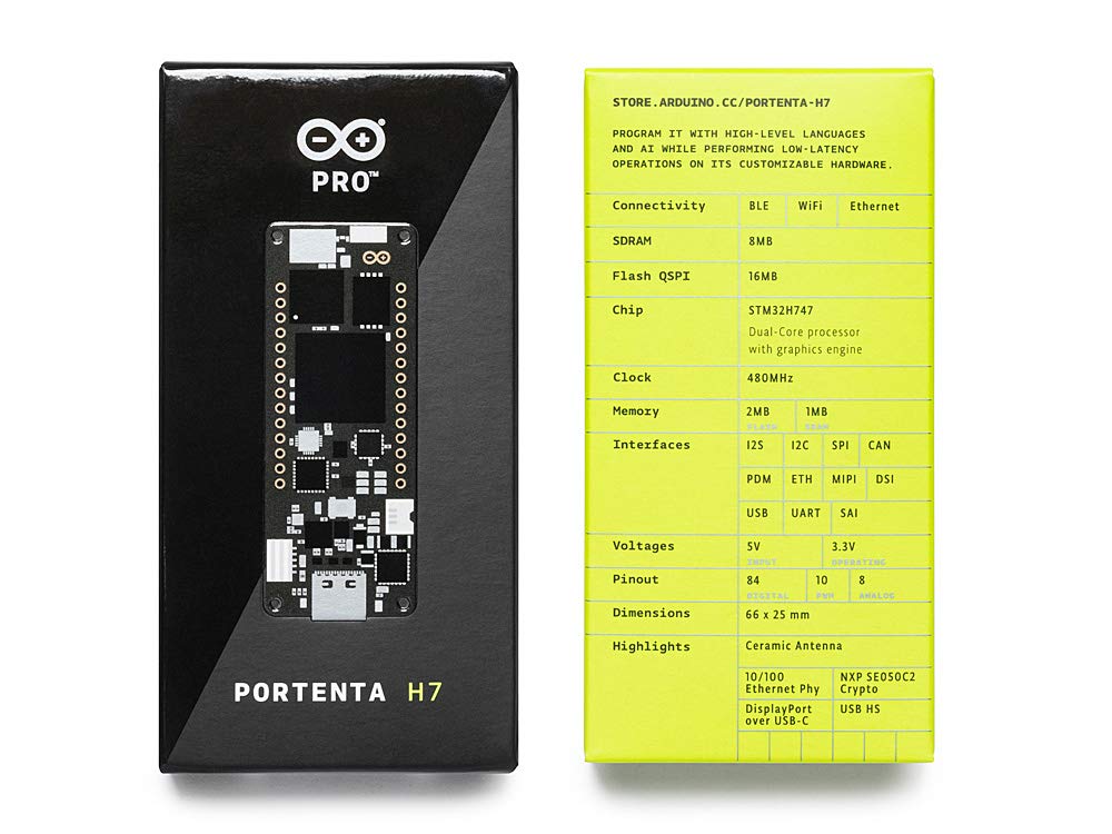Arduino Arduino Portenta H7 ABX00042 High-Performance Microcontroller for IoT and AI Applications - View 5 of 5