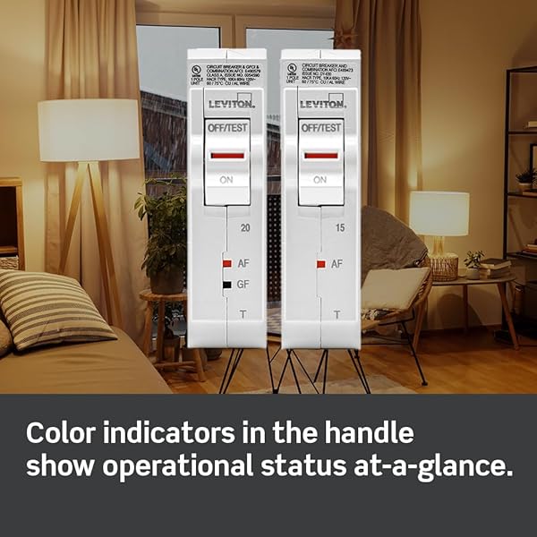 Leviton Leviton LB120T 20A 1-Pole Plug-On Circuit Breaker Thermal Magnetic 120 VAC White - View 4 of 6