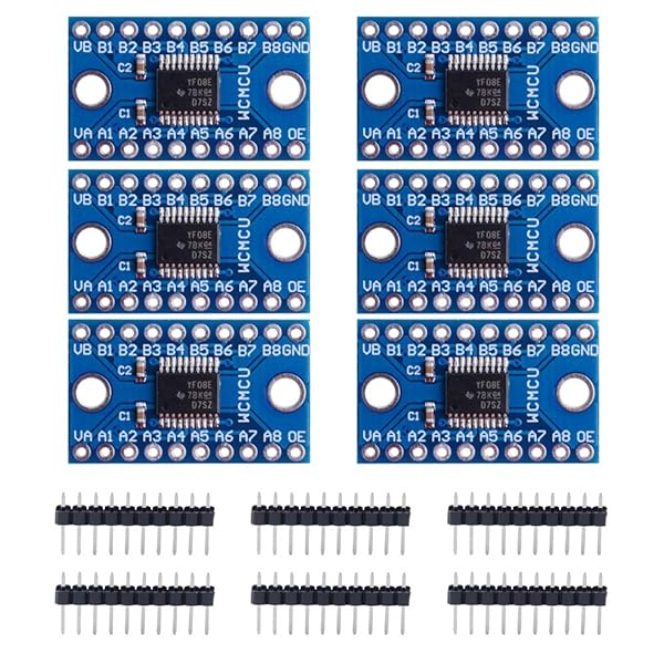 GeeekPi GeeekPi 6Pack TXS0108E 8 Channel Logic Level Converter Bi-Directional High Speed Shifter for Arduino Raspberry Pi 3.3V 5V - View 2 of 9