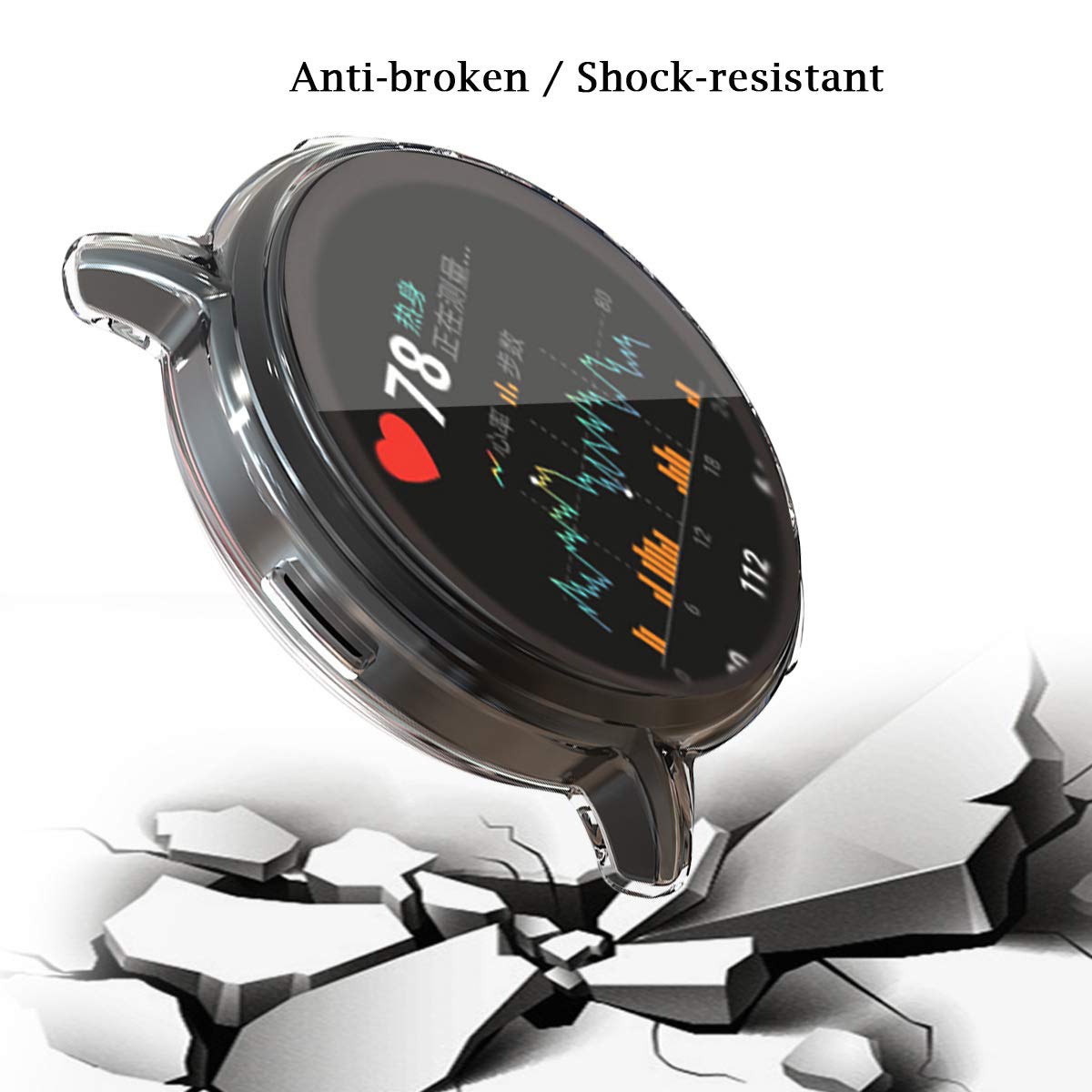 Suoman Suoman 3-Pack Fossil Gen 5 Julianna Case High Definition Clear Screen Protector All Around Protective TPU Bumper Cover - View 5 of 8