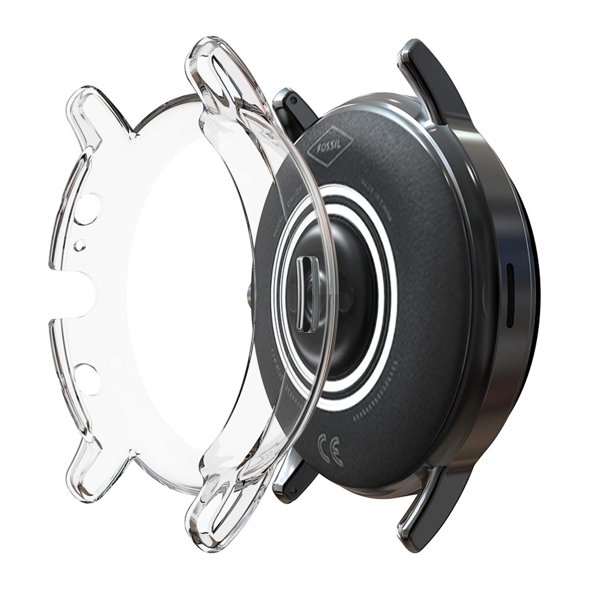 Suoman Suoman 3-Pack Fossil Gen 5 Julianna Case High Definition Clear Screen Protector All Around Protective TPU Bumper Cover - View 7 of 8