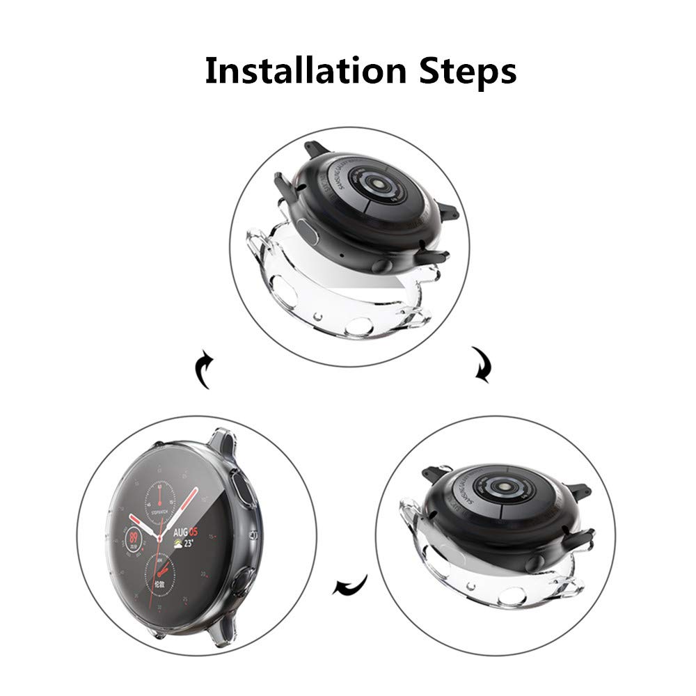 Suoman Suoman 3-Pack Fossil Gen 5 Julianna Case High Definition Clear Screen Protector All Around Protective TPU Bumper Cover - View 8 of 8