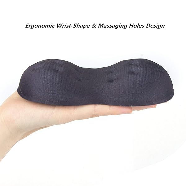 BRILA BRILA Deluxe Ergonomic Mouse Wrist Rest Guard Soft Memory Foam Cushion Pad for Computer Laptop Office Work and Gaming - View 3 of 9