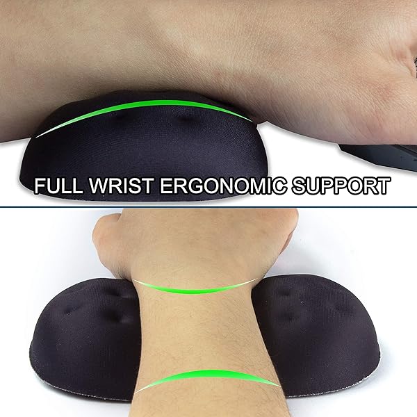 BRILA BRILA Deluxe Ergonomic Mouse Wrist Rest Guard Soft Memory Foam Cushion Pad for Computer Laptop Office Work and Gaming - View 6 of 9