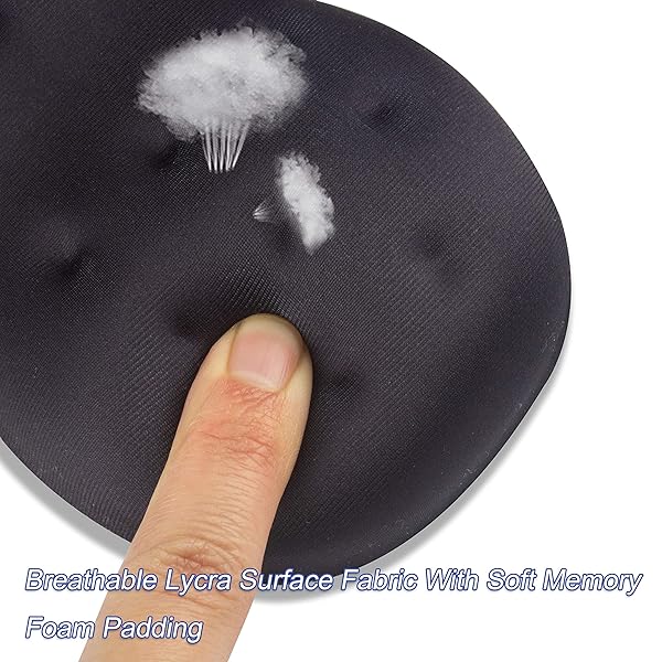 BRILA BRILA Deluxe Ergonomic Mouse Wrist Rest Guard Soft Memory Foam Cushion Pad for Computer Laptop Office Work and Gaming - View 7 of 9