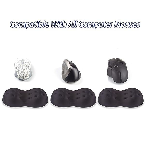 BRILA BRILA Deluxe Ergonomic Mouse Wrist Rest Guard Soft Memory Foam Cushion Pad for Computer Laptop Office Work and Gaming - View 8 of 9