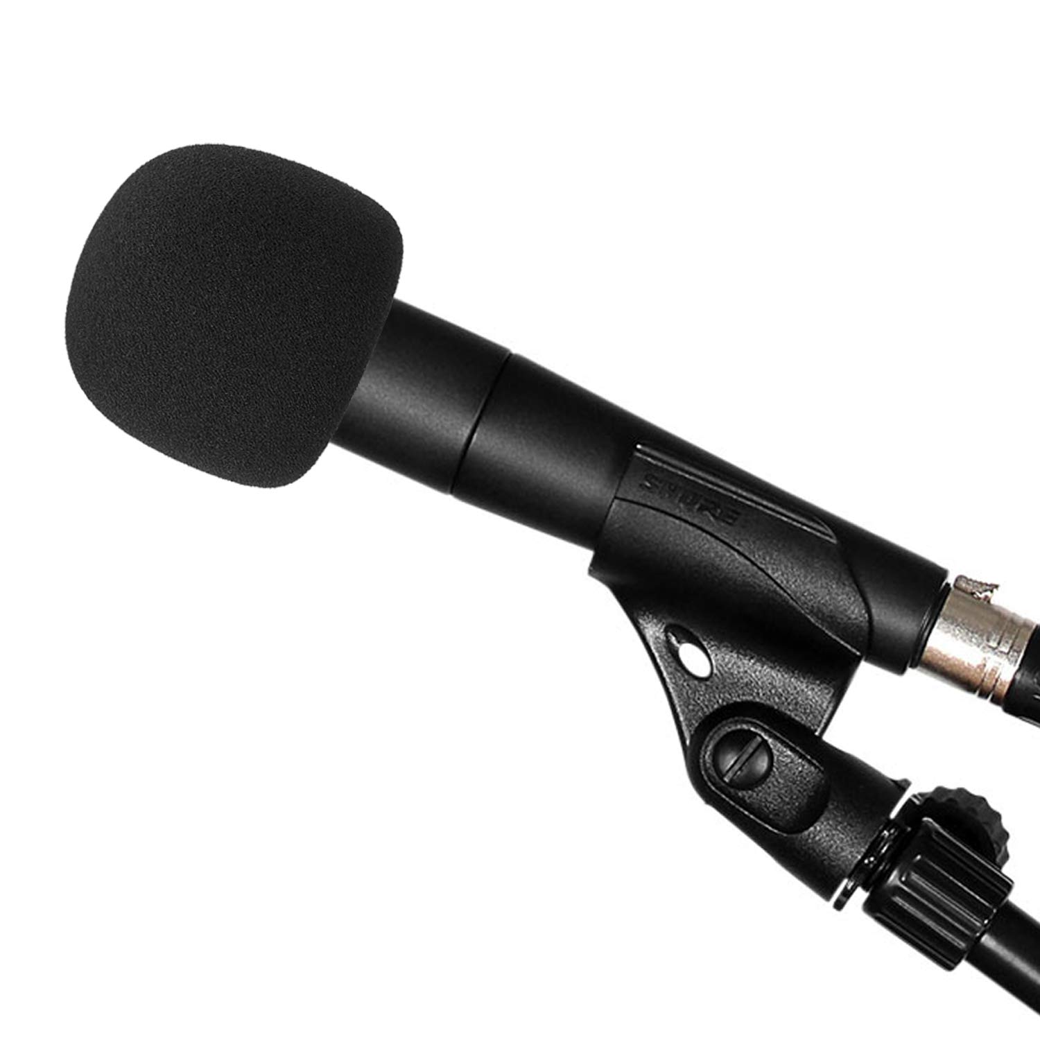 SM57 Pop Filter Foam Cover Mic Windscreen Furry Windjammer Compatible with Shure SM57 Microphone Blocks Plosives by YOUSHARES 2 PCS - View 3 of 7