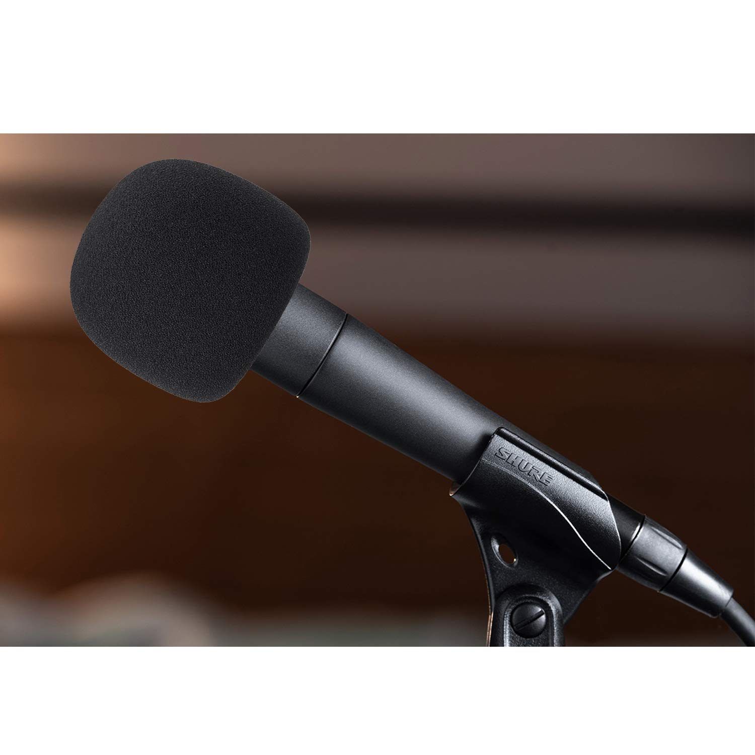 SM57 Pop Filter Foam Cover Mic Windscreen Furry Windjammer Compatible with Shure SM57 Microphone Blocks Plosives by YOUSHARES 2 PCS - View 6 of 7