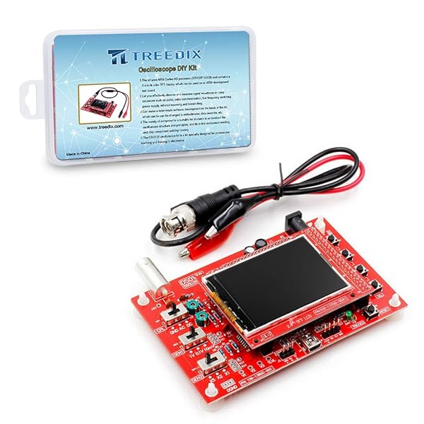 Treedix Treedix Handheld Digital Oscilloscope DIY Kit 1msps Real-Time Sampling 2.4 Inch TFT Display