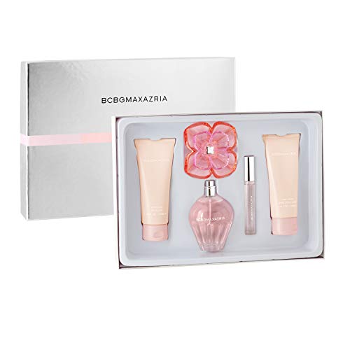 BCBGMAXAZRIA BCBGMAXAZRIA Classic 4-Piece Women's Fragrance Gift Set - EDP, Body Lotion, Shower Gel & Rollerball