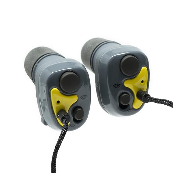 Lucid Audio Saf-T-Ear SafetyBuds Electronic Hearing Protection Yellow ERSTEBUDS for Optimal Hearing Safety and Comfort